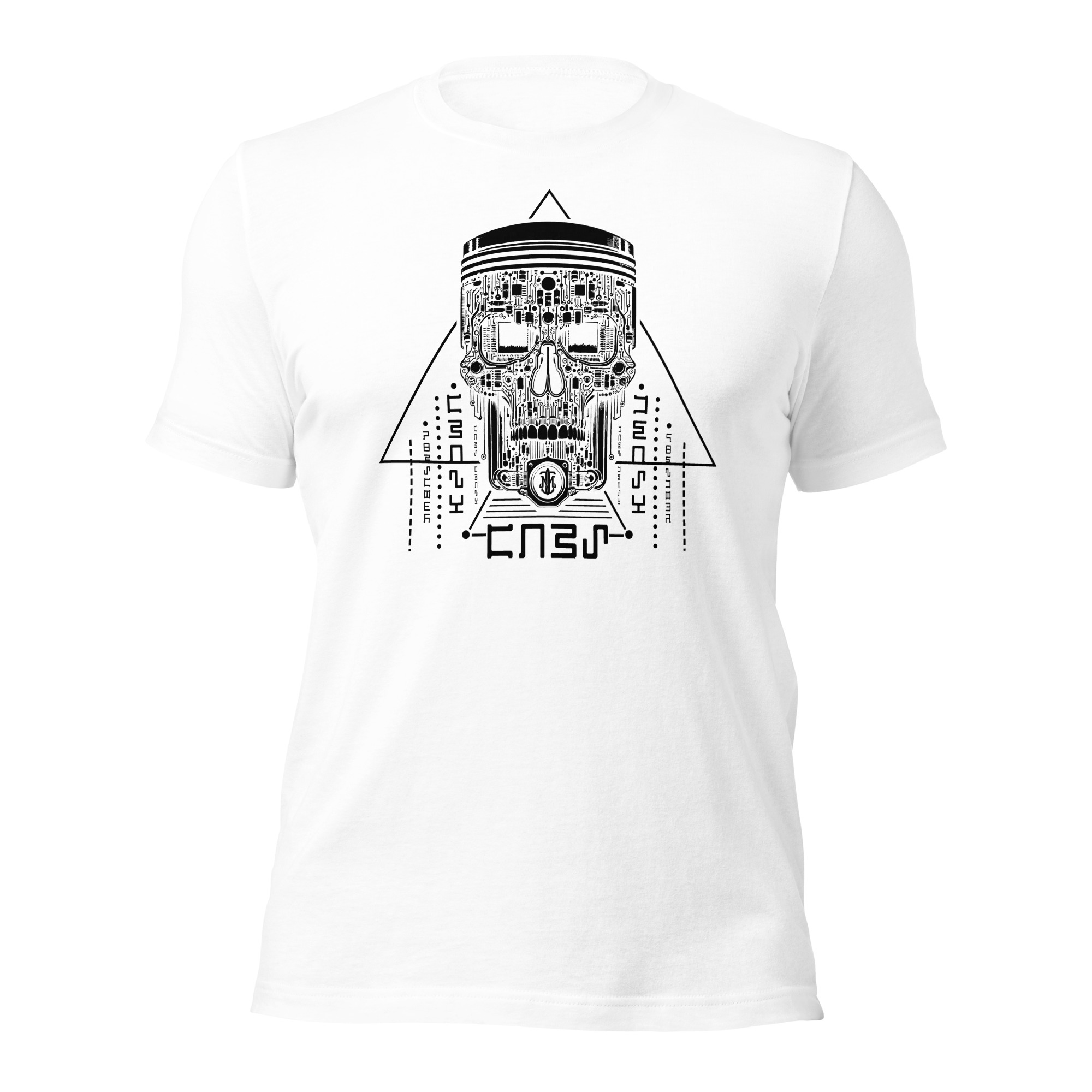 Buy a T-shirt with a skull piston (Crazy Cars)